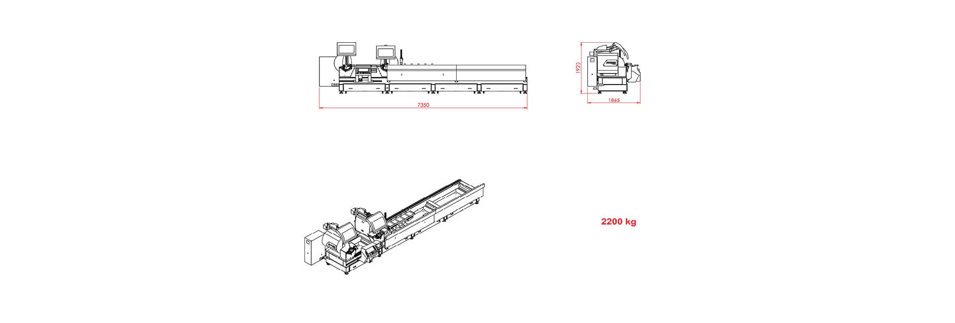 TESLA 61 Inside Outside Tilting Double Mitre Saw